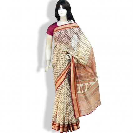 Rajguru’s soft Cotton Sharee with mercerized
